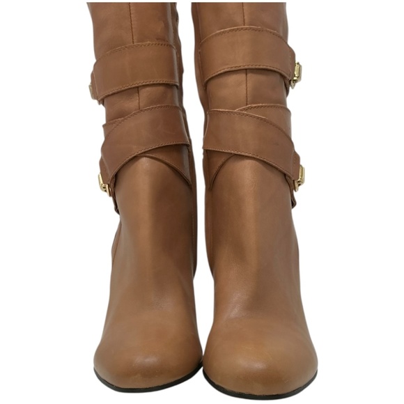 Sam Edelman Fairbank Leather Block Heel Knee High Boots - Picture 9 of 14